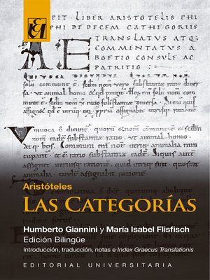 cover image of Las categorías